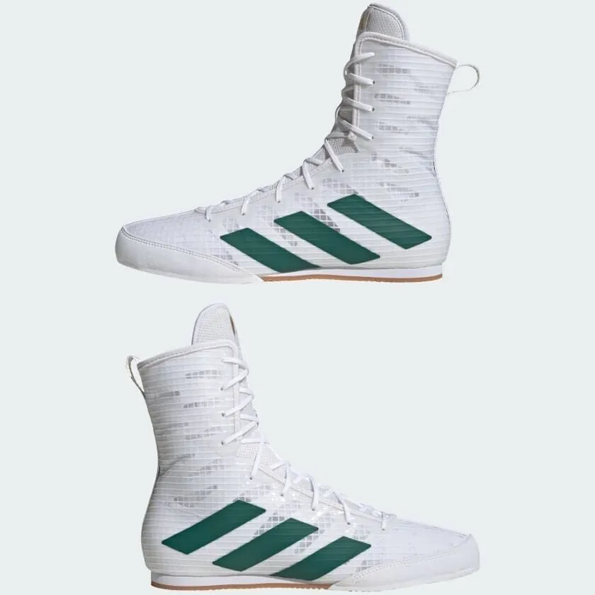 adidas Box Hog 4 Boxing Boots White / Green