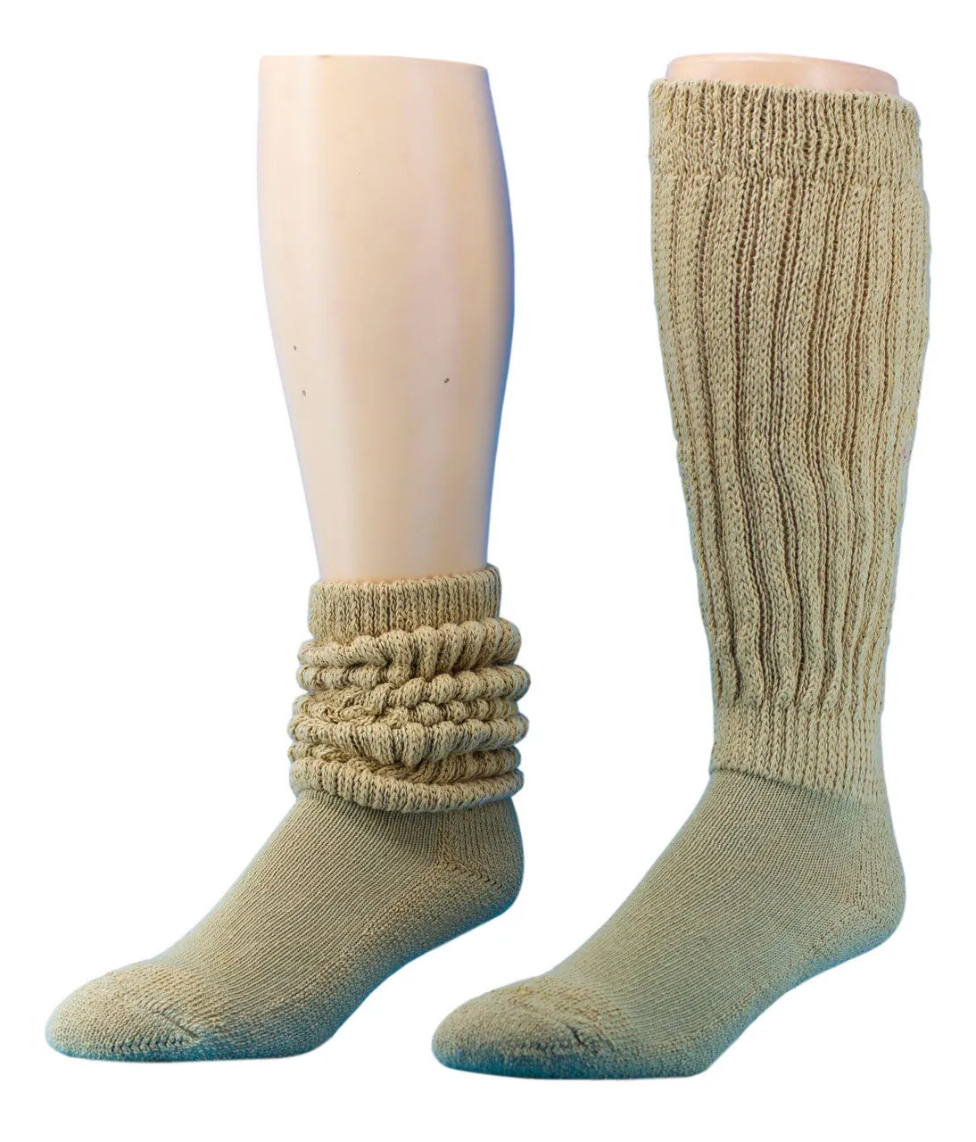 American Made Heavy Slouch Socks Size 9-11 6 Pair Choose Color