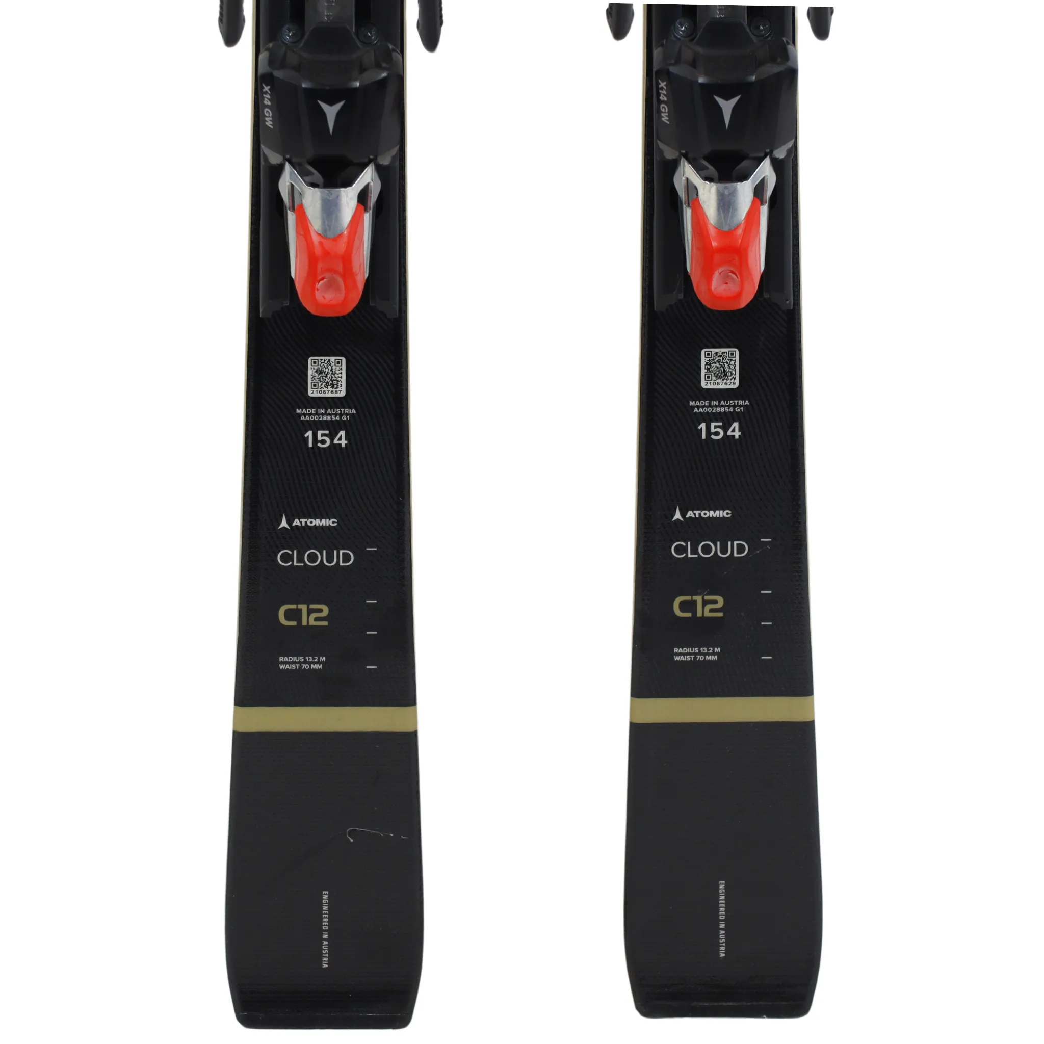 Atomic Cloud C12 2023 154cm Ski   Atomic X14 GW Demo Bindings – USED