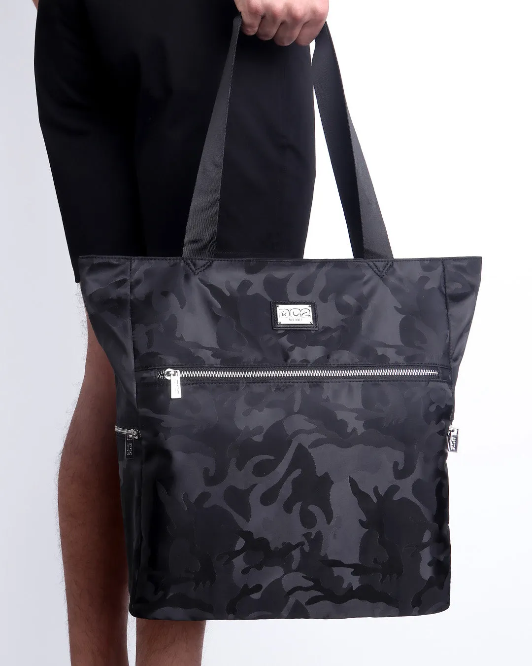 BLACK CAMO - Poolside Tote Bag Foldable/Portable | DC2