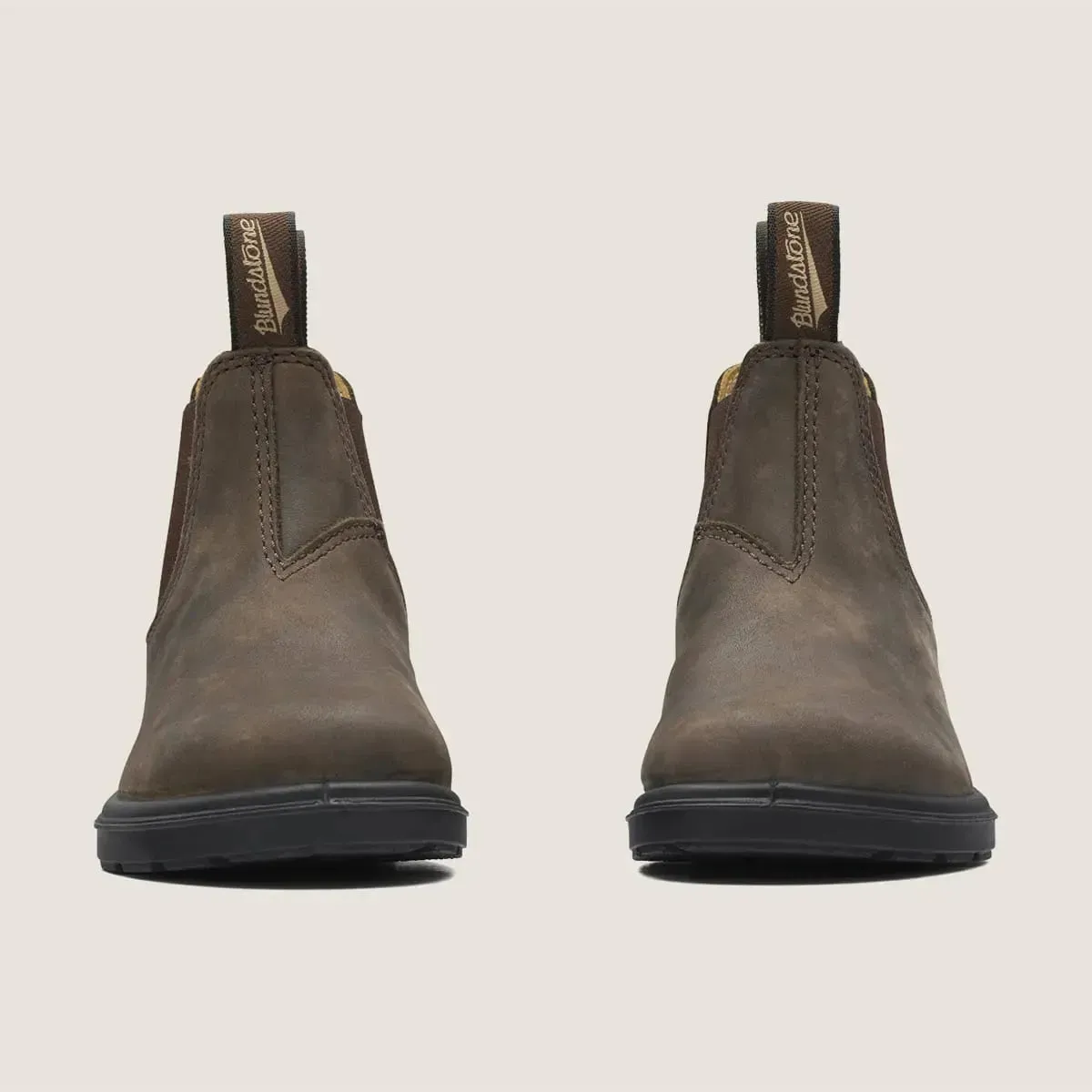 Blundstone Kid's Series 565 Premium Leather Chelsea Boots in Rustic Brown