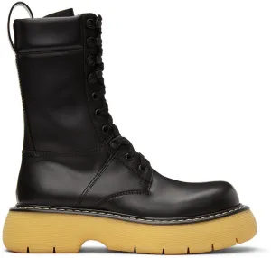 Bottega Veneta Black 'The Bounce' Lace-Up Boots