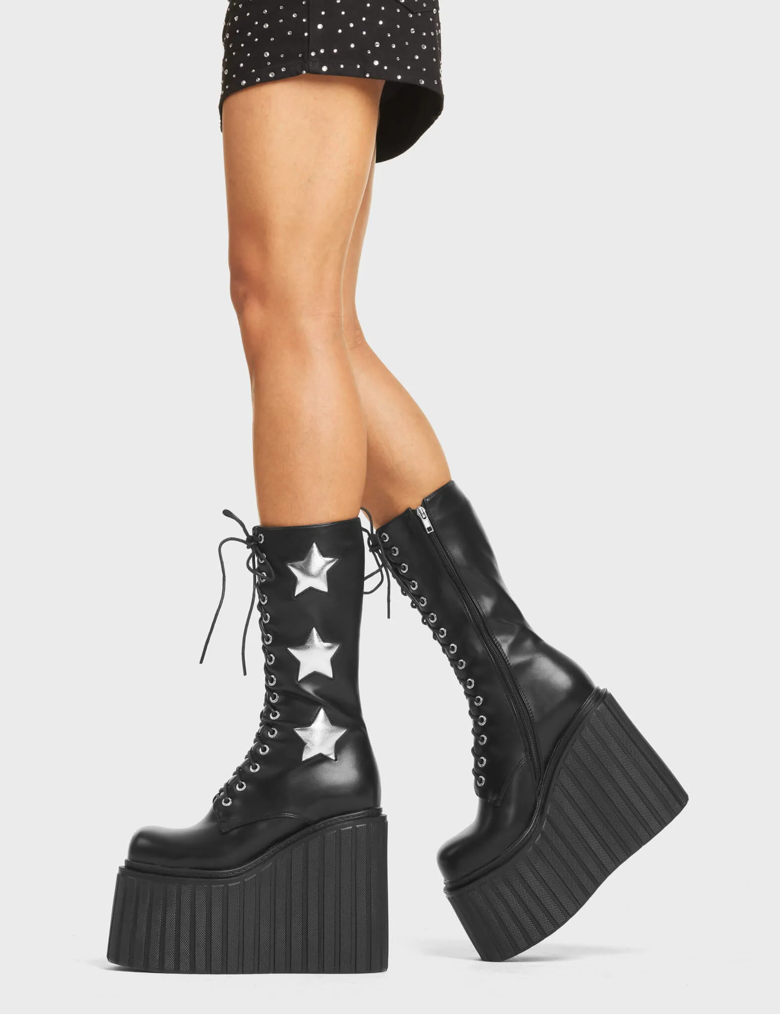 Can't Cope Chunky Creeper Calf Boots