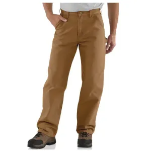 Carhartt® B11-BRN 33X32 Men's Utility Work Pants, 33 Waist, 32 Length, Loose Fit, Brown, Cotton