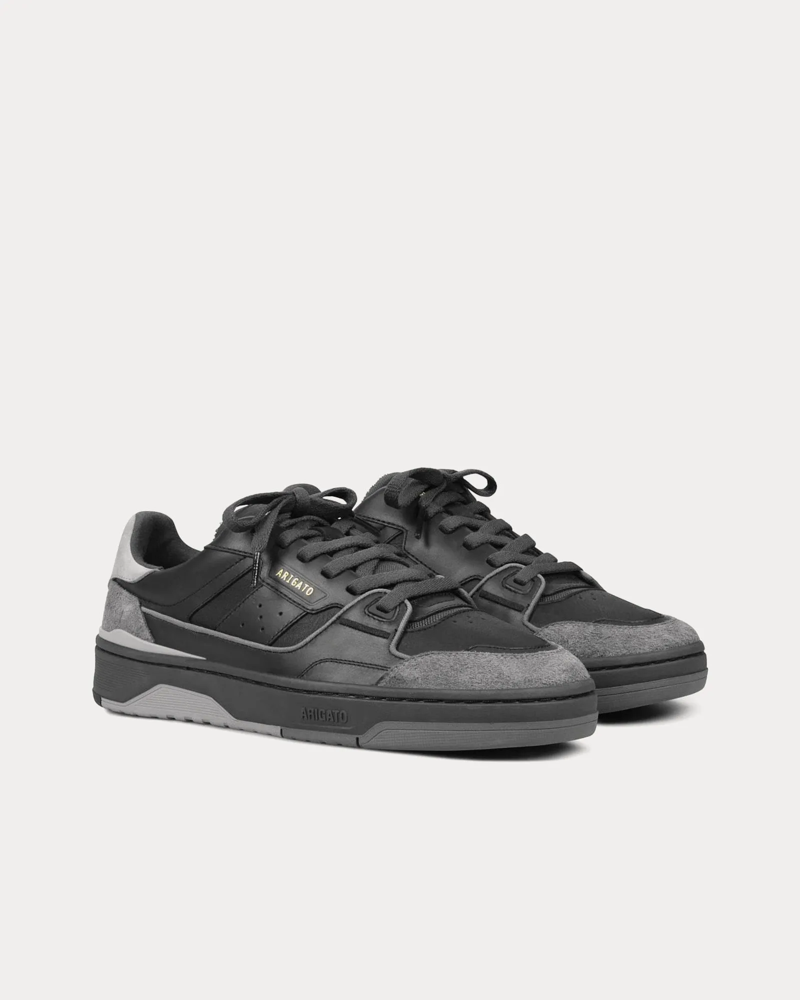 Clay Leather Black / Grey Low Top Sneakers