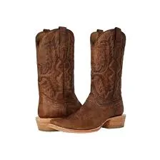Corral Boots Men's Brown Embroidery Narrow Sq. Toe Boots
