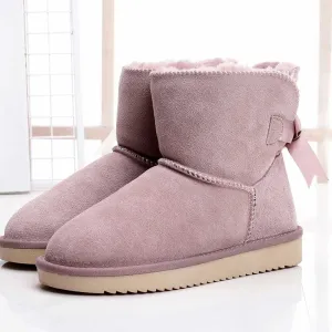 Dusty Pink Short Fur Boots