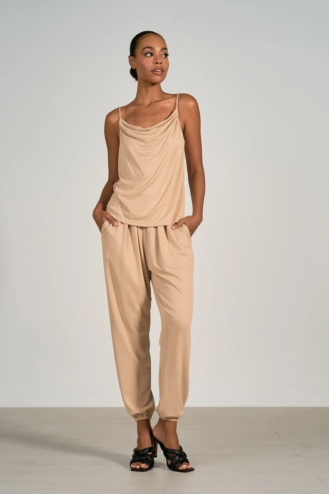 Elan Pleated Jogger Pants (colors available)