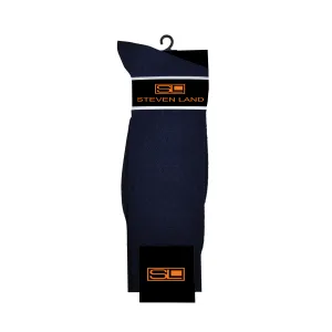 Everyday Basic Socks for Men | Chevron Texture | Navy