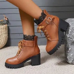 Fall/Winter Korean Style Plus Size Short Boots for Women