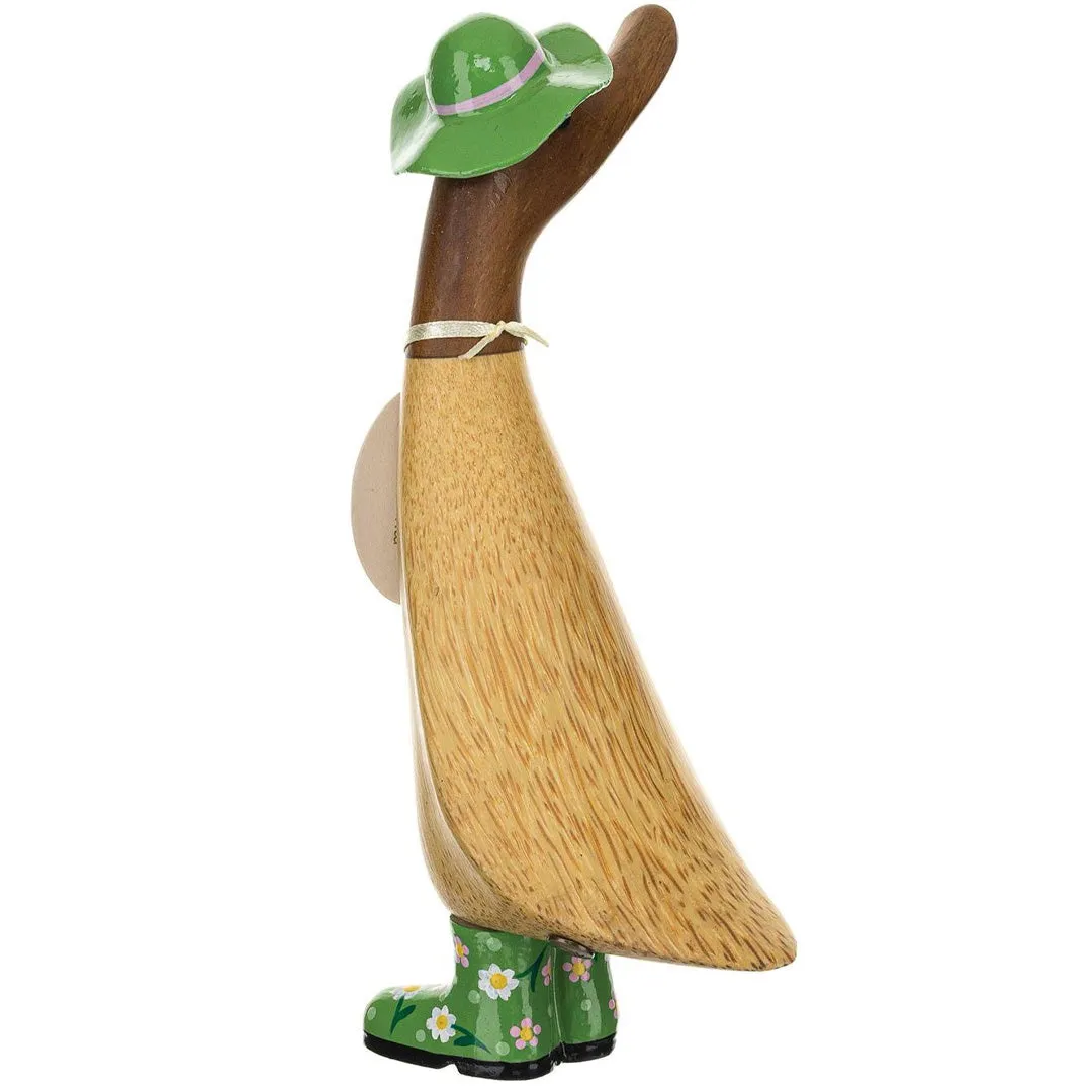 Floral Hat & Boots Duckling 8.8"