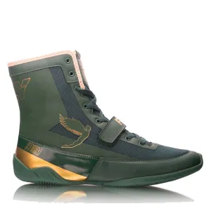 Fly Storm Boxing Boots - Green/Gold