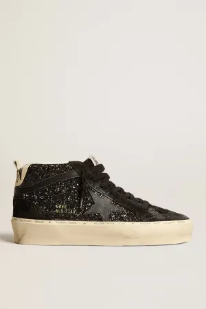 Hi Mid Star Glitter Upper Suede Toe and Spur Leather Star Black / Cream