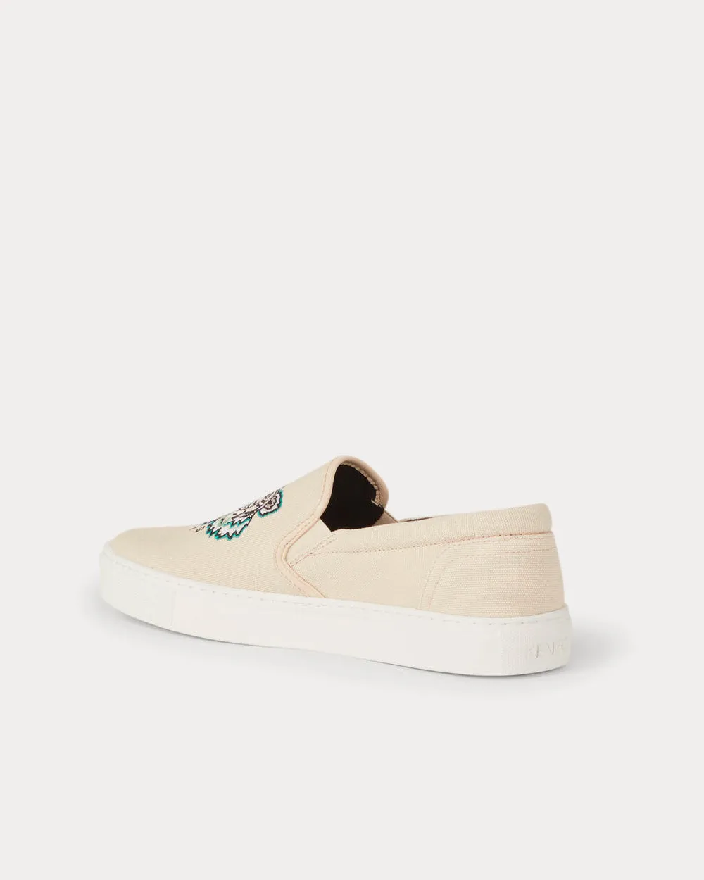 K-Skate Tiger Laceless Cream Slip On Sneakers