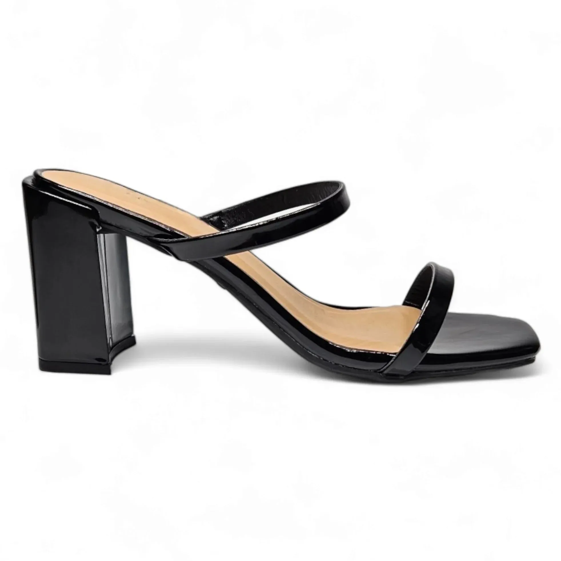 Kickback Classic Double Strap Block Heel