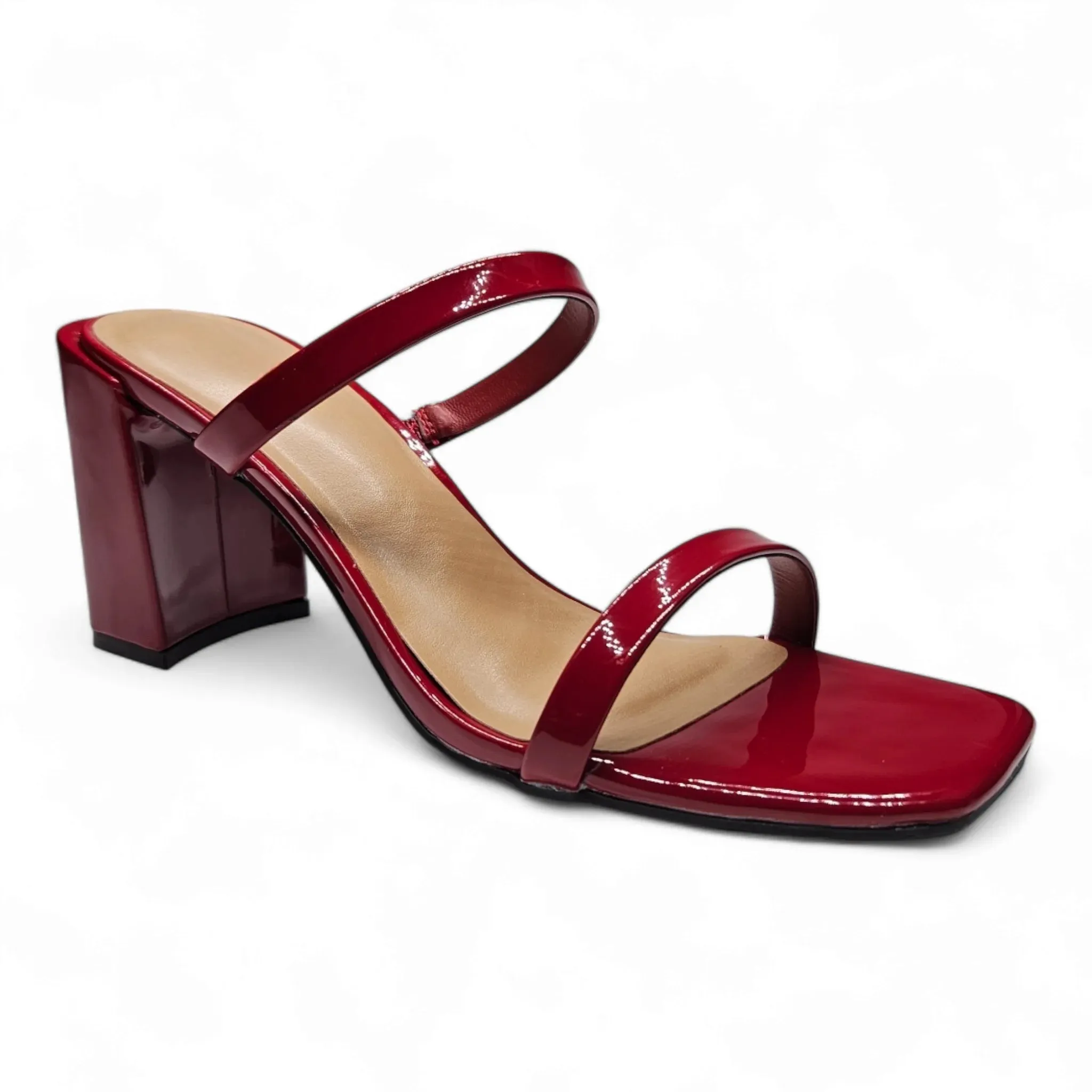 Kickback Classic Double Strap Block Heel