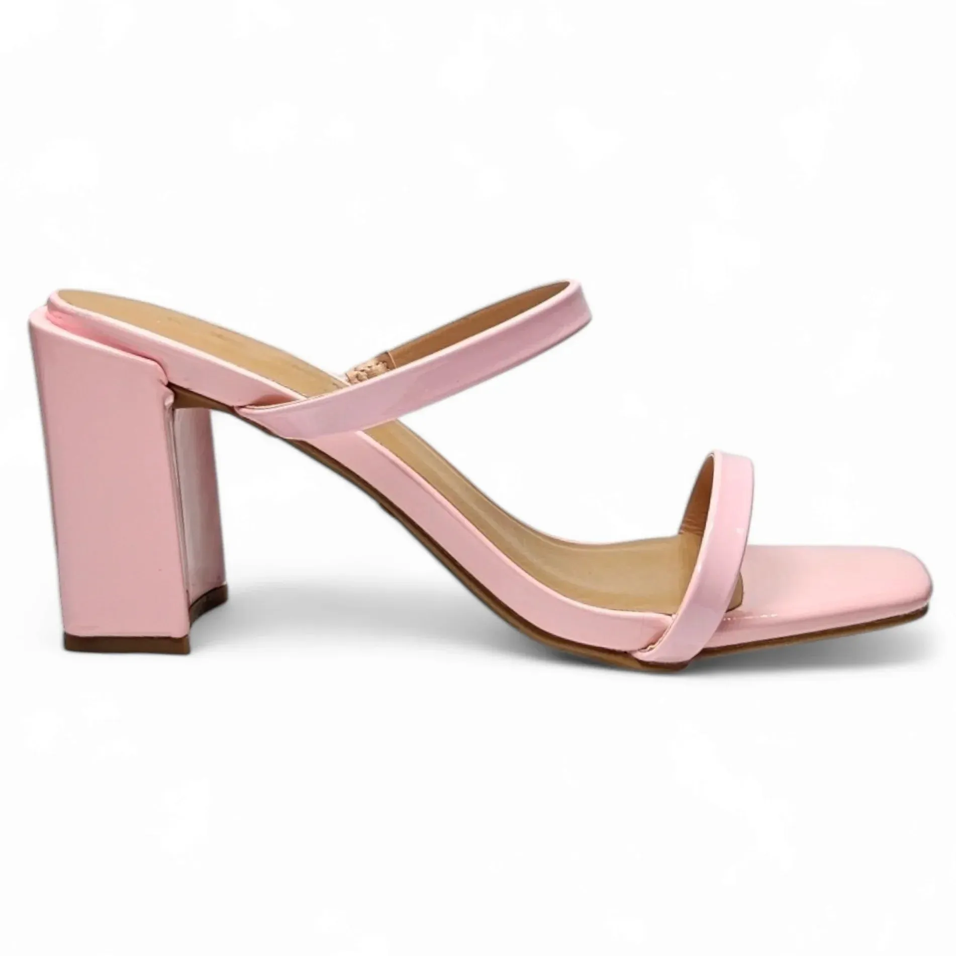 Kickback Classic Double Strap Block Heel