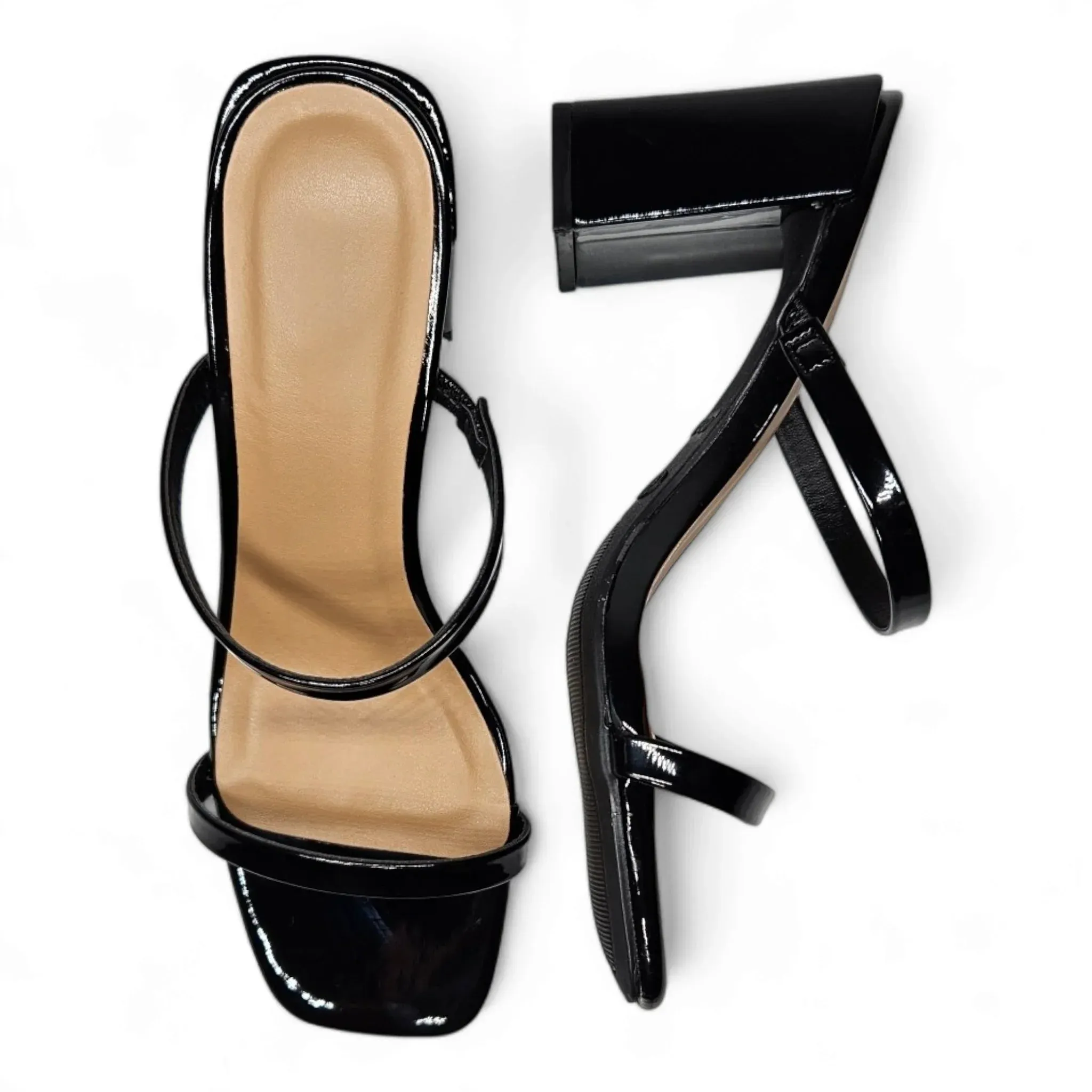Kickback Classic Double Strap Block Heel