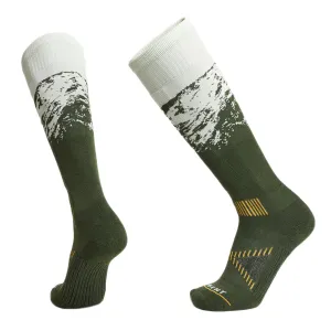 Le Bent Men's Sammy Carlson Pro Series Light Cushion Snow Sock Kombu Green