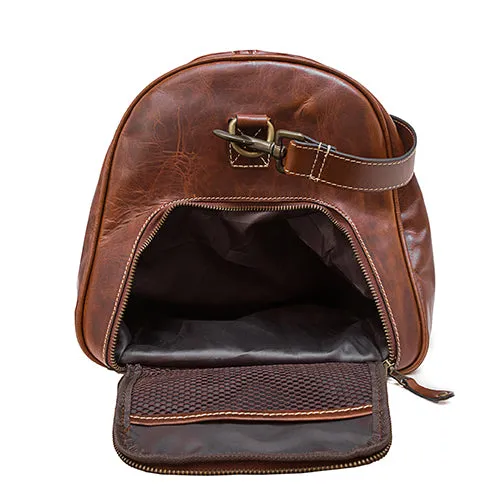 Leather Duffel Bags With Adjustable Shoulder Strap