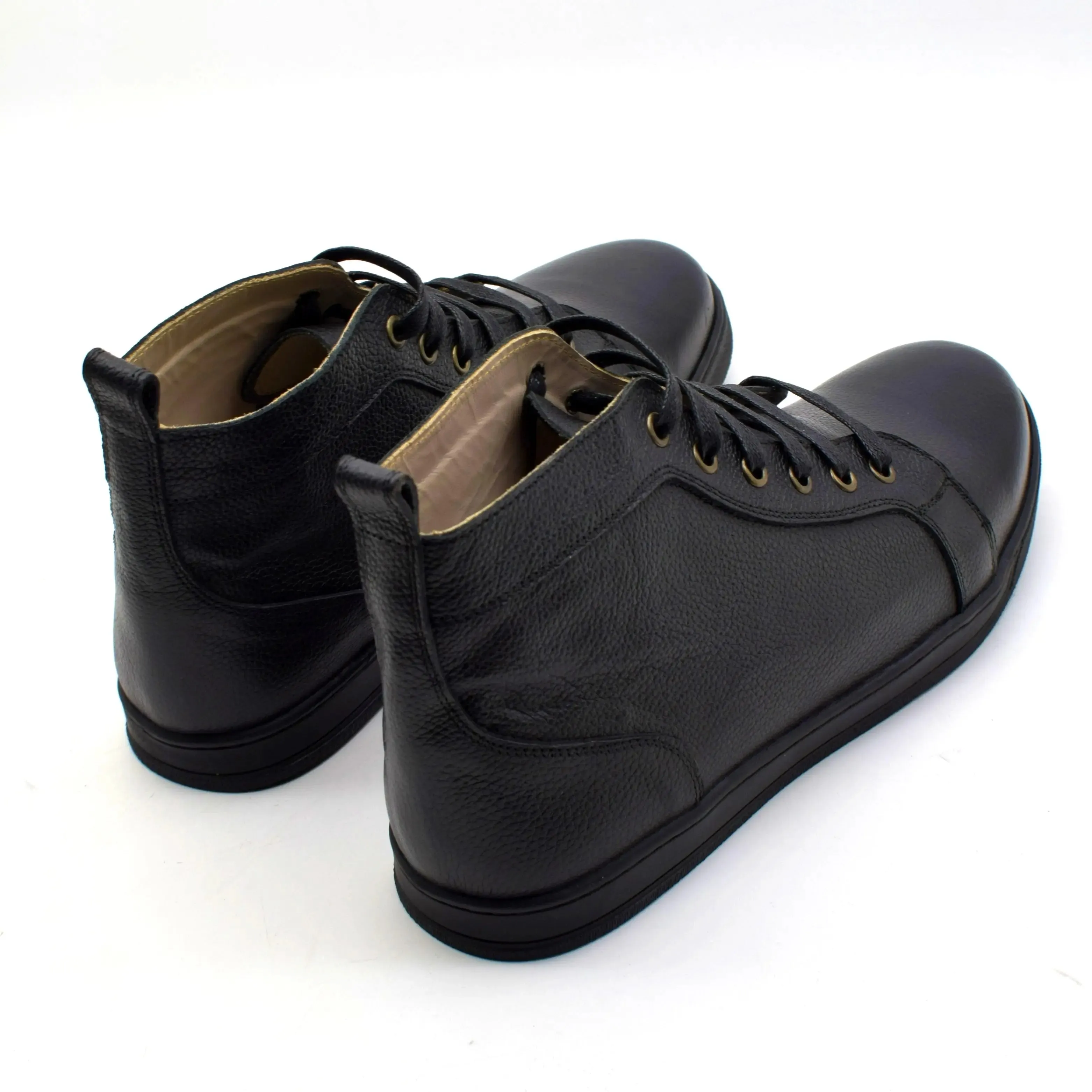 LEATHER  HIGH TOP SNEAKERS