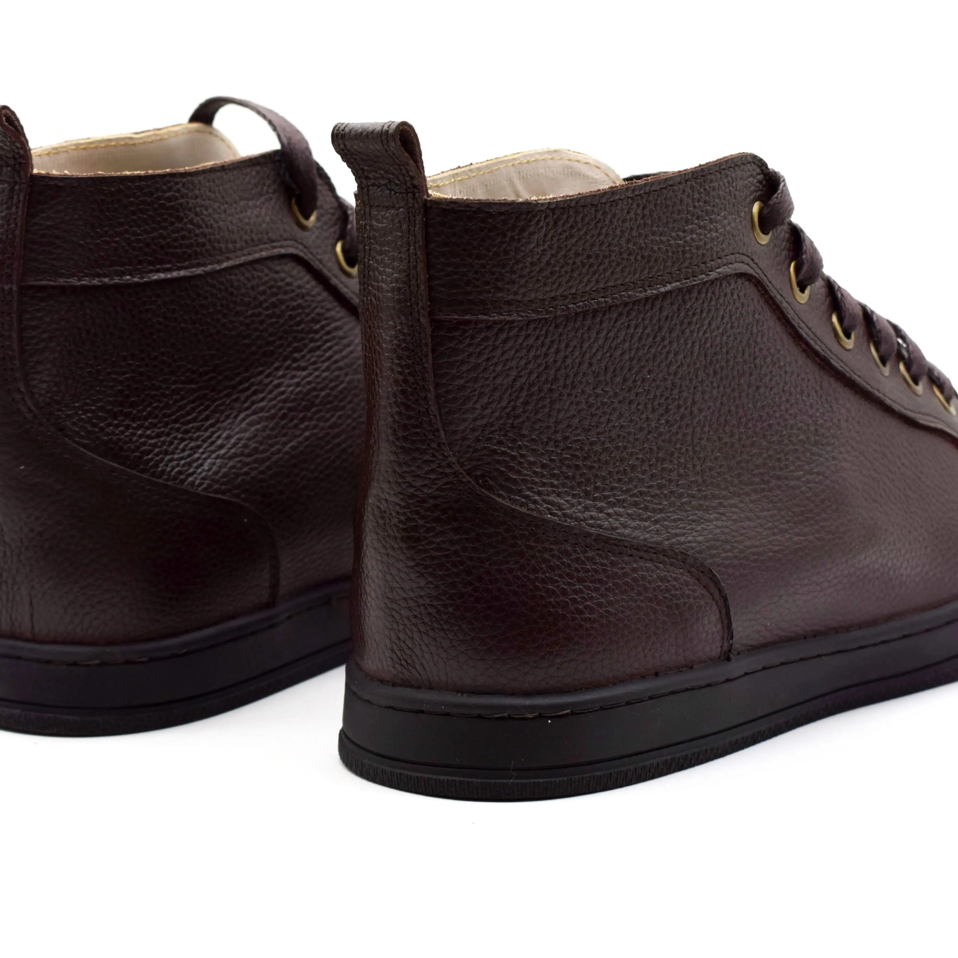 LEATHER  HIGH TOP SNEAKERS