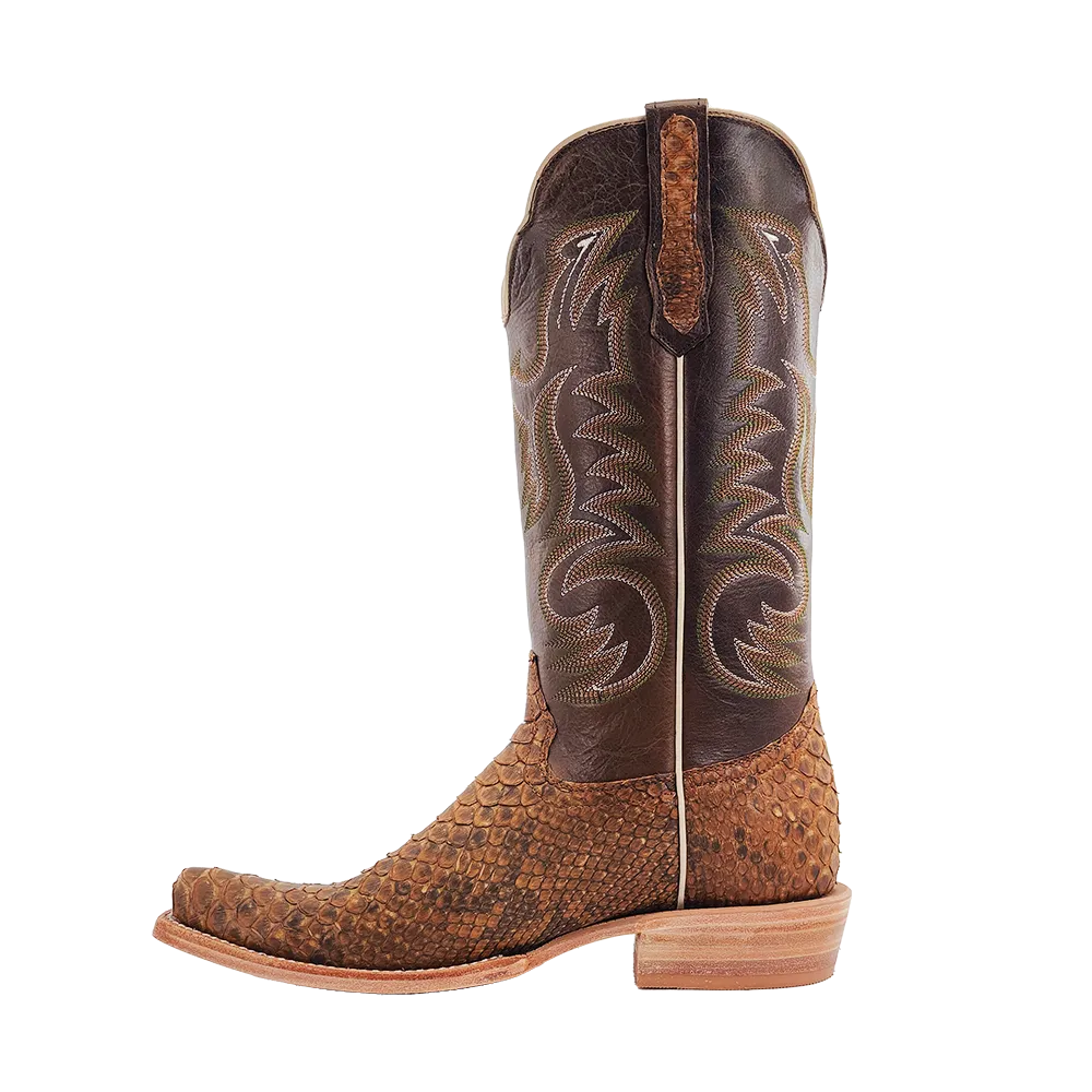 MENS BEIGE SUEDED B/C PYTHON BOOTS