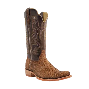 MENS BEIGE SUEDED B/C PYTHON BOOTS