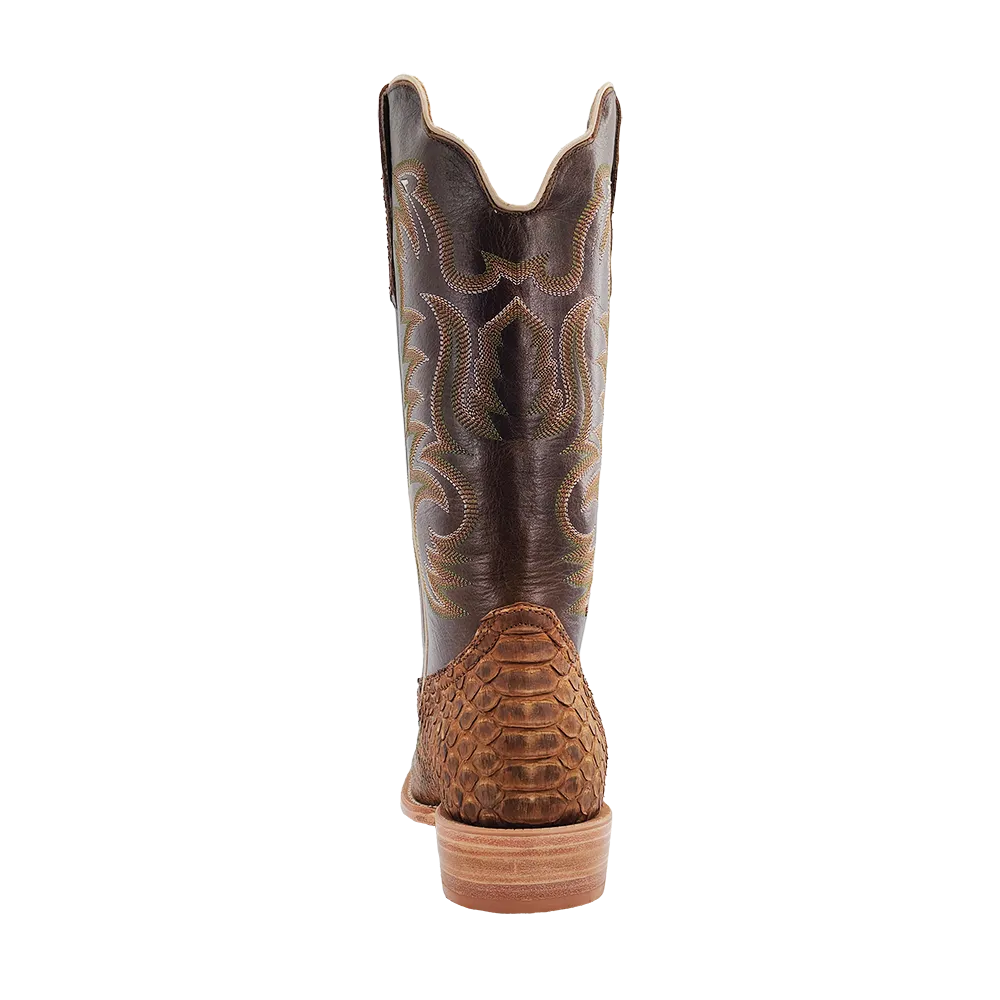 MENS BEIGE SUEDED B/C PYTHON BOOTS