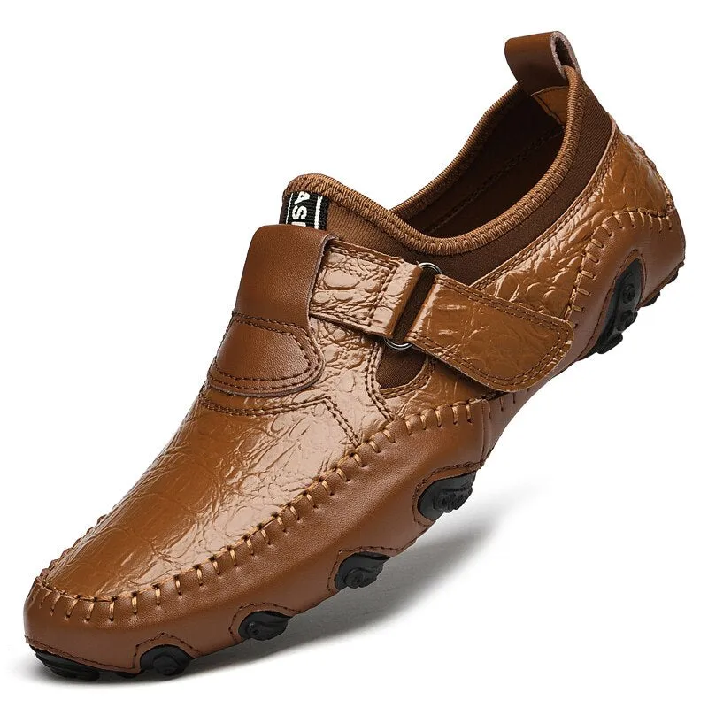 Men's Casual Breathable Leather Moccasins | Plus Size Driving Shoes