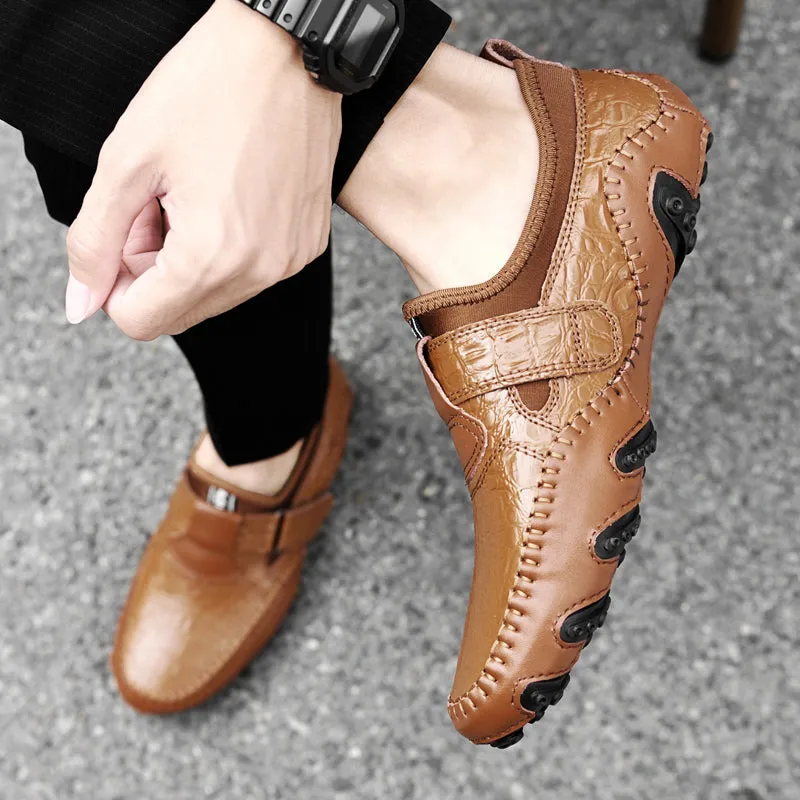 Men's Casual Breathable Leather Moccasins | Plus Size Driving Shoes