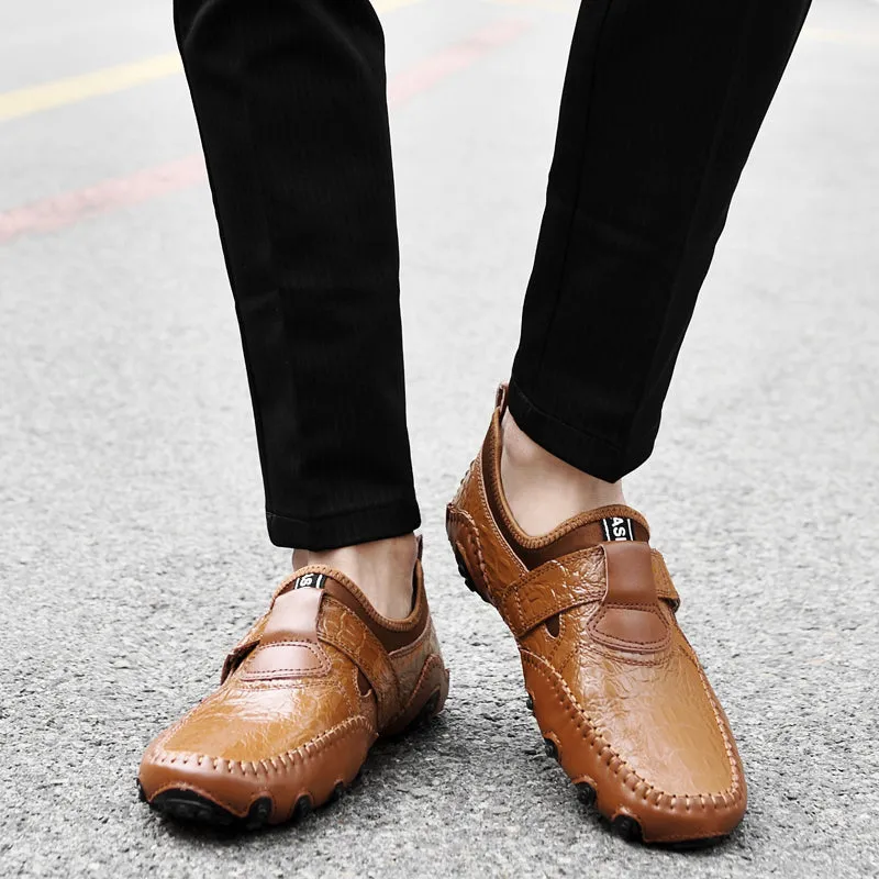 Men's Casual Breathable Leather Moccasins | Plus Size Driving Shoes