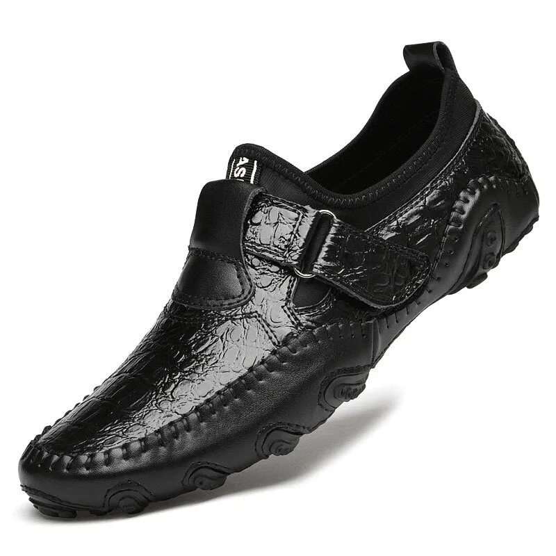Men's Casual Breathable Leather Moccasins | Plus Size Driving Shoes