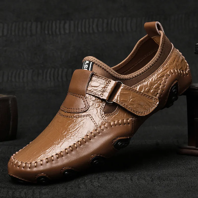 Men's Casual Breathable Leather Moccasins | Plus Size Driving Shoes