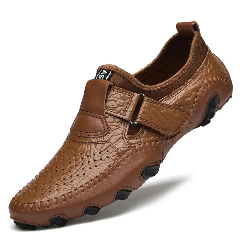 Men's Casual Breathable Leather Moccasins | Plus Size Driving Shoes