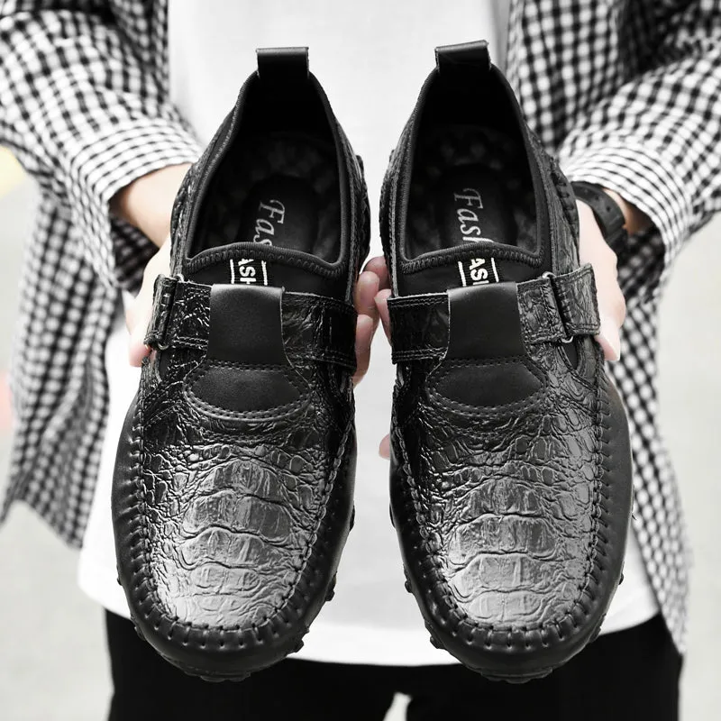 Men's Casual Breathable Leather Moccasins | Plus Size Driving Shoes