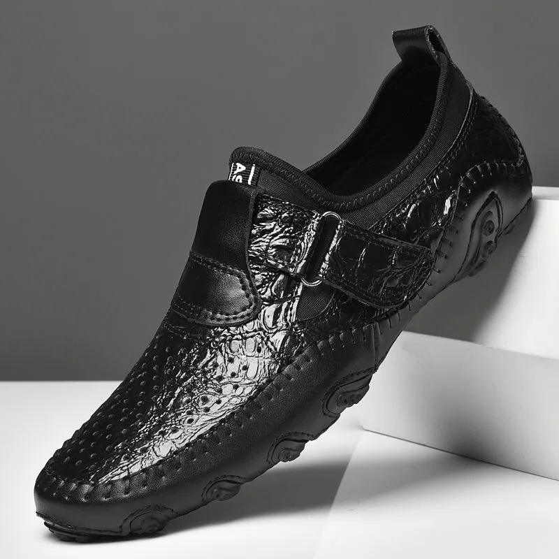 Men's Casual Breathable Leather Moccasins | Plus Size Driving Shoes