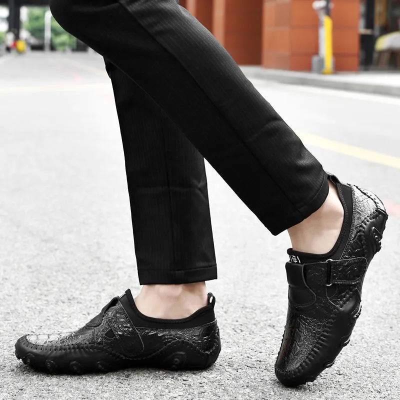 Men's Casual Breathable Leather Moccasins | Plus Size Driving Shoes