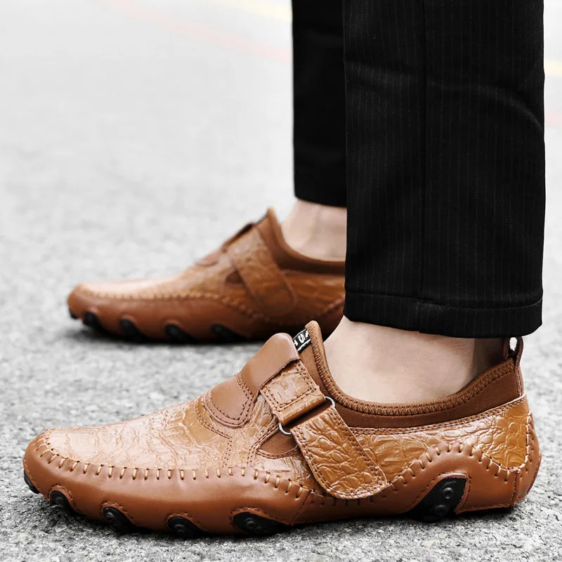 Men's Casual Breathable Leather Moccasins | Plus Size Driving Shoes