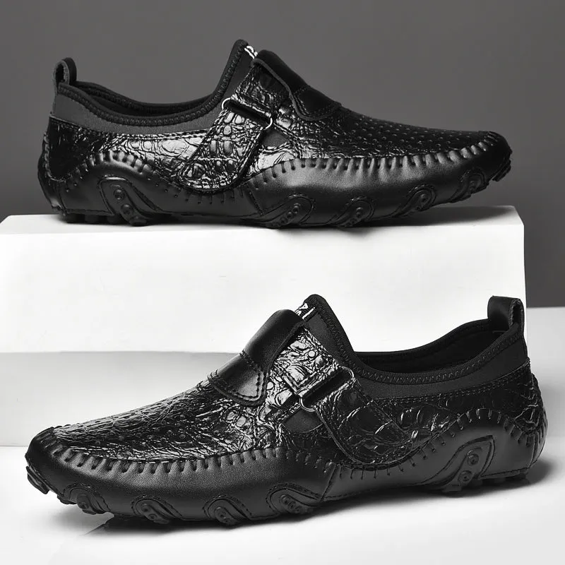 Men's Casual Breathable Leather Moccasins | Plus Size Driving Shoes