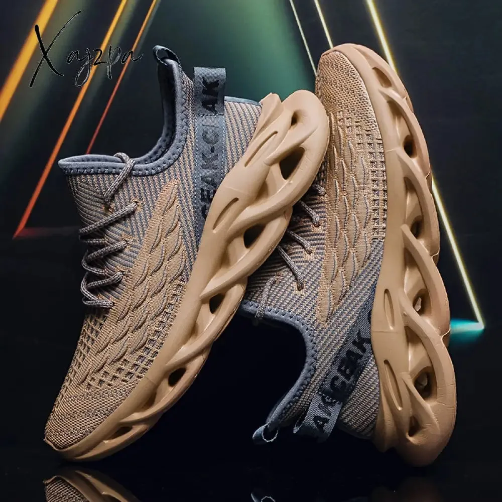 Men's Ultra-Light Blade Sneakers - Breathable & Shock-Absorbing, Versatile Non-Slip Shoes for Running, Gym & Daily Wear