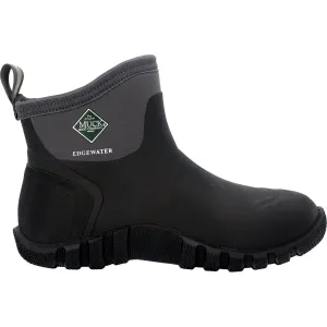 Muck Boots Edgewater Classic 6� Ankle Black Rubber Male Textile/Weather Wellingtons