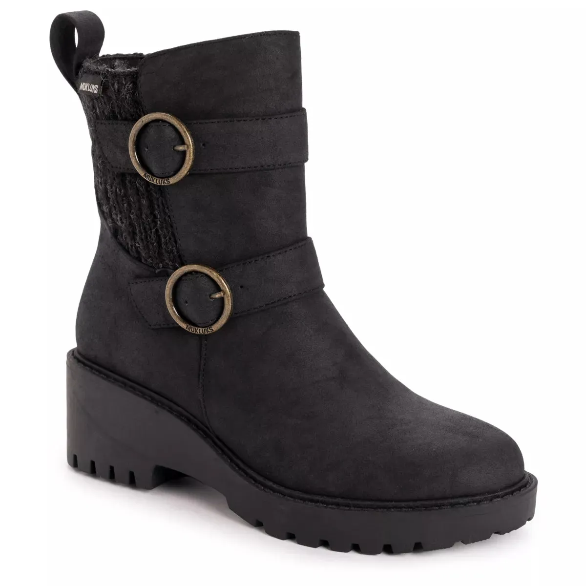MUK LUKS Women's Finley Faith Boots - New - Black - Size 10