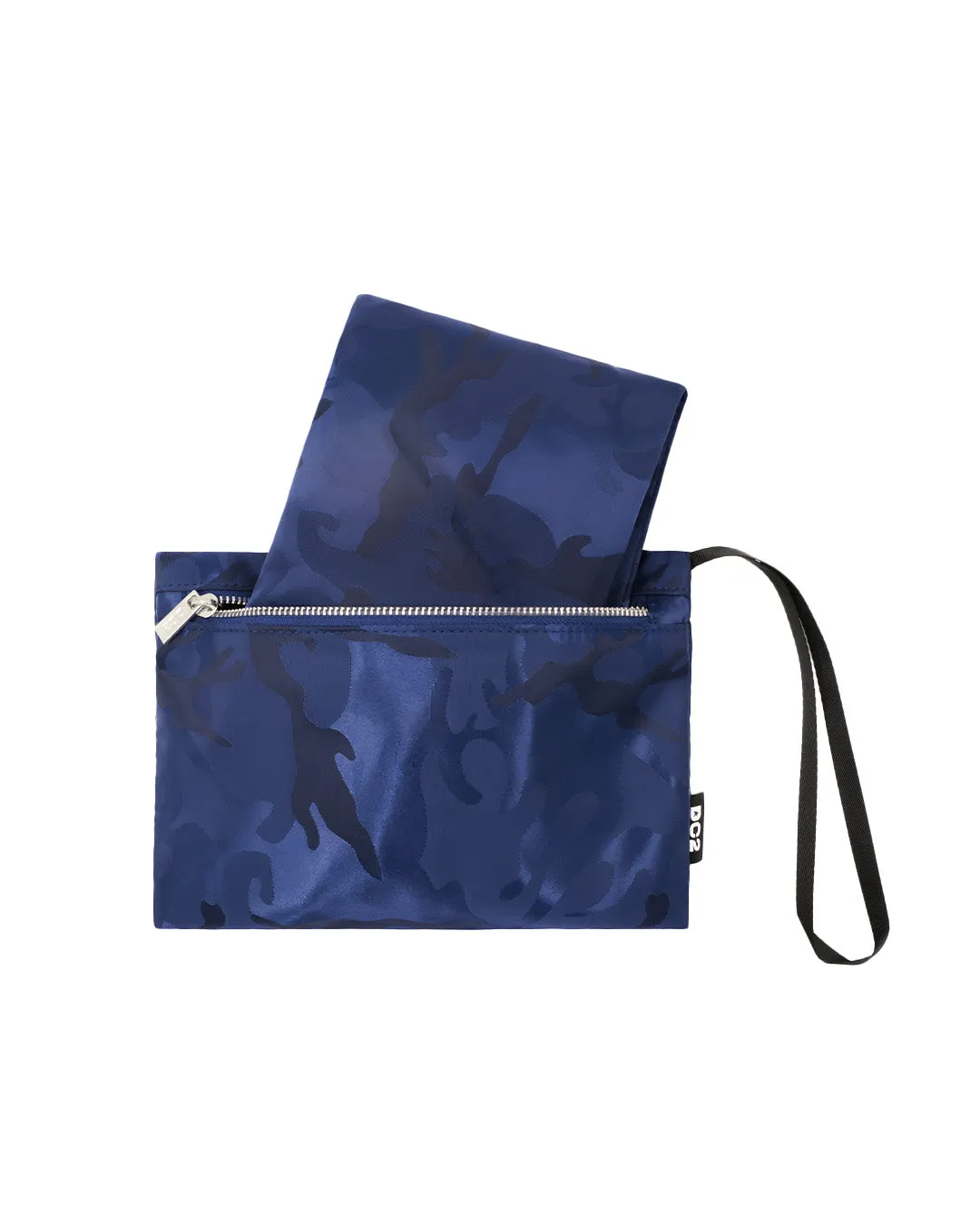 NAVY BLUE CAMO - Poolside Tote Bag Foldable/Portable