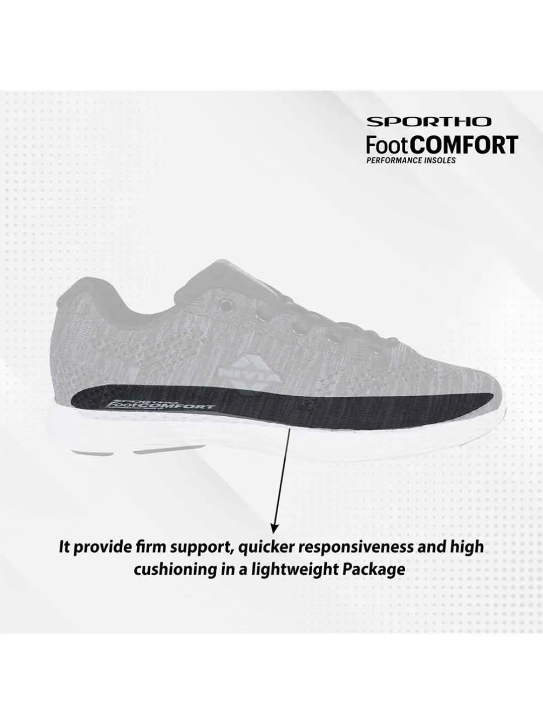Nivia Arch Running Shoe For Men Black