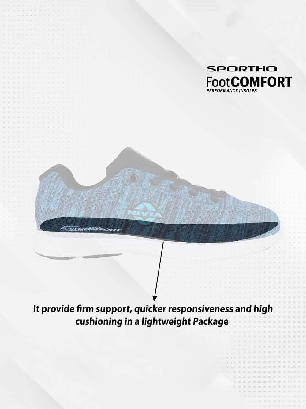 Nivia Arch Running Shoe For Men Blue