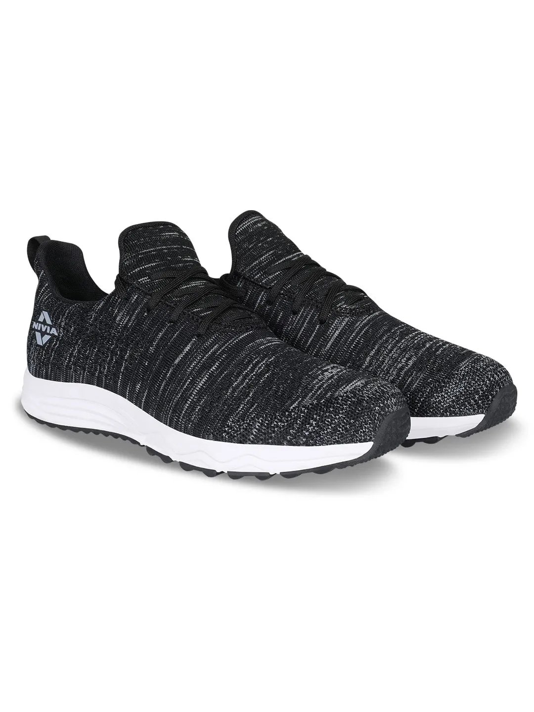Nivia Impulse Knitted Running Shoes For Men Black