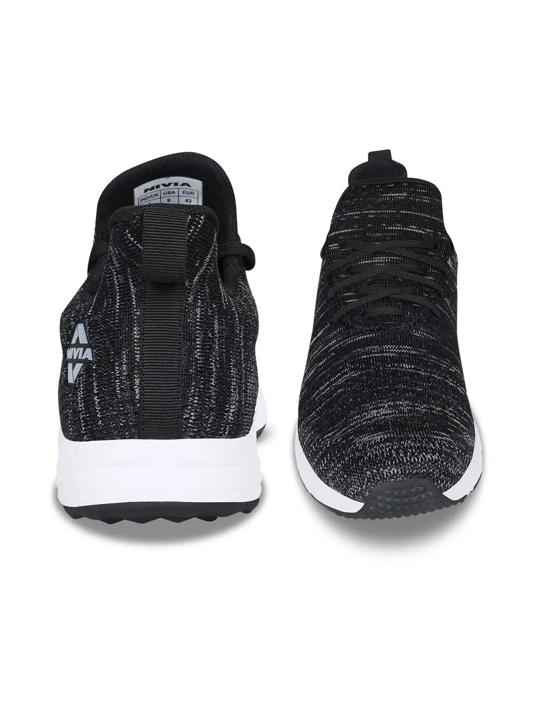 Nivia Impulse Knitted Running Shoes For Men Black