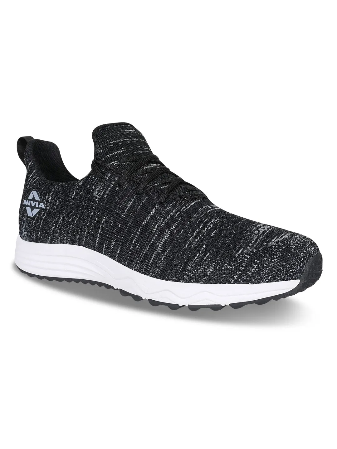 Nivia Impulse Knitted Running Shoes For Men Black
