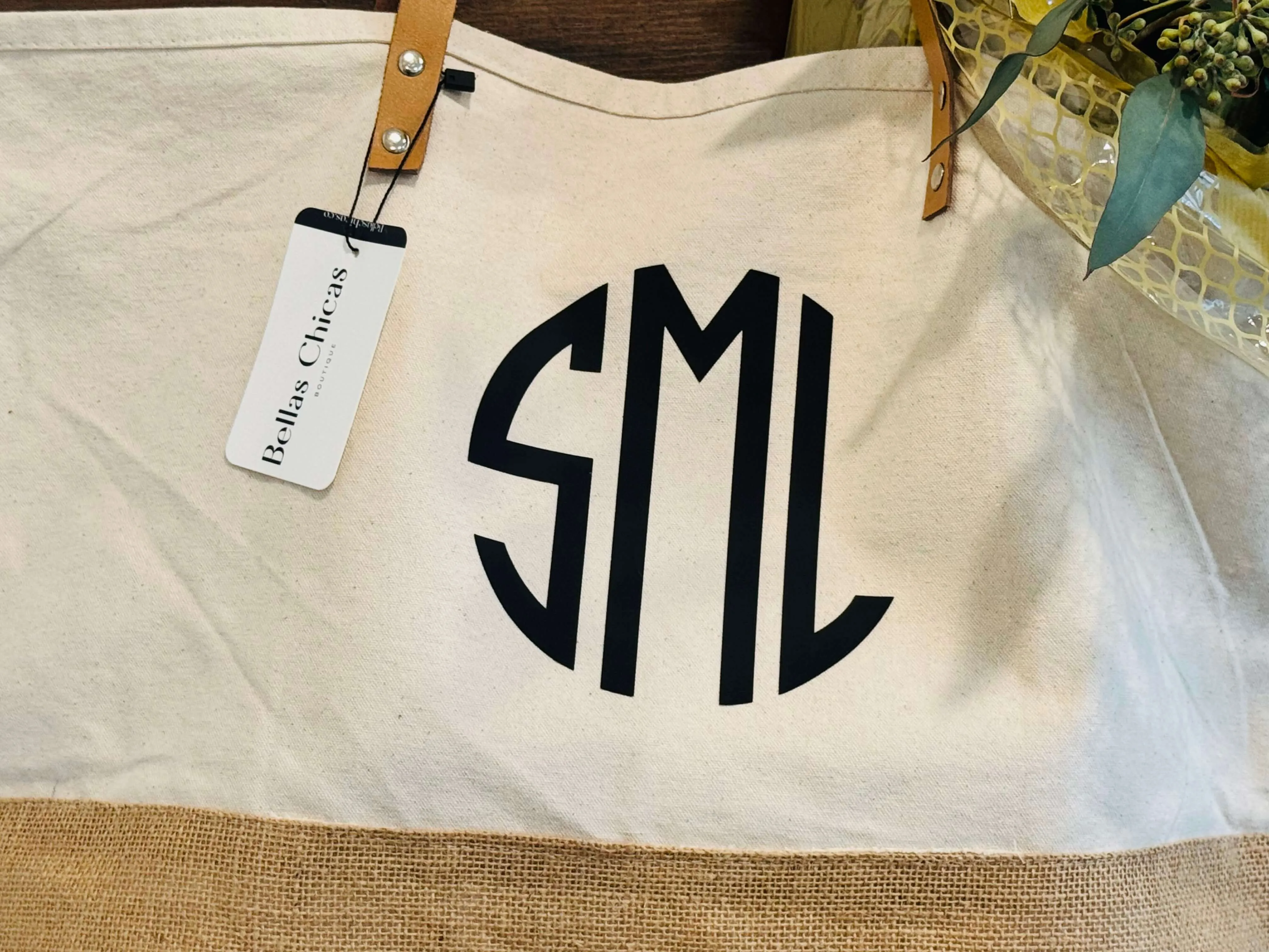 Personalized Simple Canvas Tote